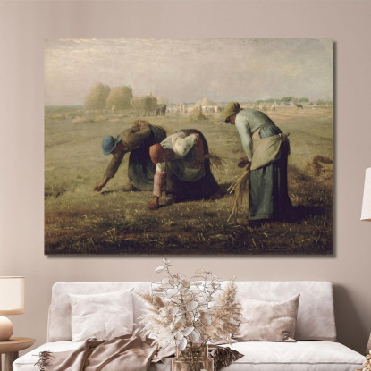 Spigolatrici Jean-François Millet jfm19 quadro stampato su tela