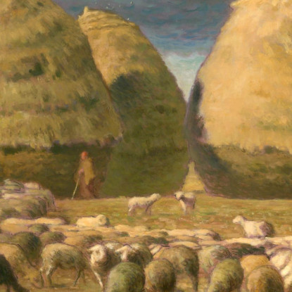 Autunno Nei Pagliai Jean-François Millet jfm22 quadro stampato su tela