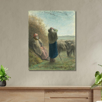 Il Passaggio Delle Oche Selvatiche Jean-François Millet jfm29 quadro stampato su tela