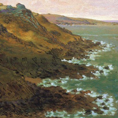 Le Scogliere Di Gréville Le Scogliere Di Gréville Jean-François Millet jfm33 quadro stampato su tela