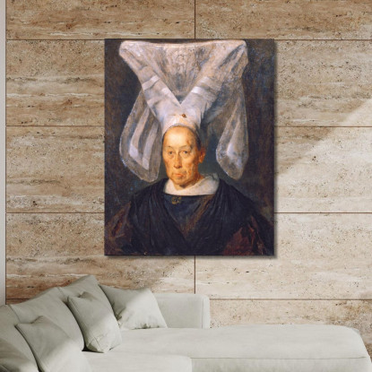 La Signora Catherine Chancoigne Jean-François Millet jfm35 quadro stampato su tela