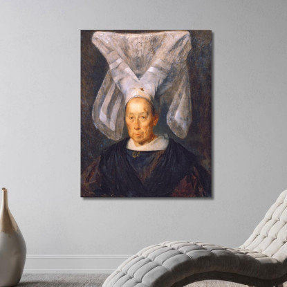 La Signora Catherine Chancoigne Jean-François Millet jfm35 quadro stampato su tela