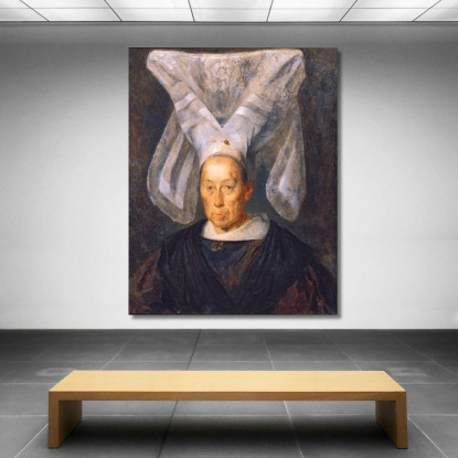 La Signora Catherine Chancoigne Jean-François Millet jfm35 quadro stampato su tela