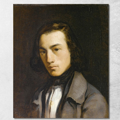 Ritratto Di Un Giovane Ritratto Di Un Giovane Jean-François Millet jfm47 quadro stampato su tela