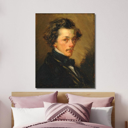 Ritratto Di Un Uomo Anonimo Jean-François Millet jfm48 quadro stampato su tela