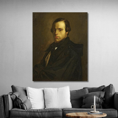 Ritratto Di Mister Le Courtois Cognato Dell'Artista Jean-François Millet jfm51 quadro stampato su tela