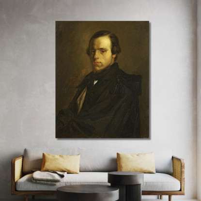 Ritratto Di Mister Le Courtois Cognato Dell'Artista Jean-François Millet jfm51 quadro stampato su tela