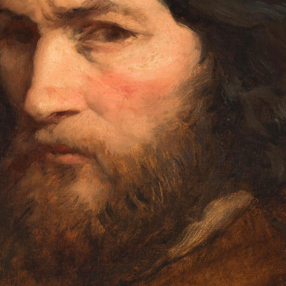 Auto Ritratto Jean-François Millet jfm58 quadro stampato su tela