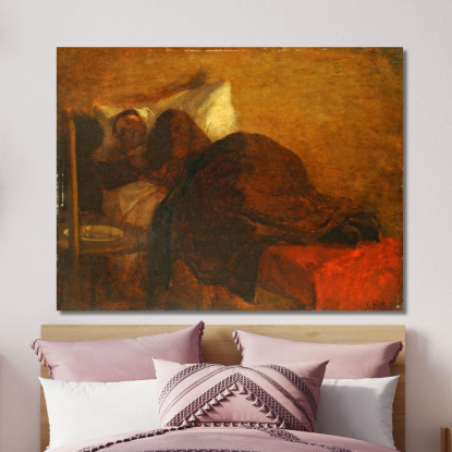 La Moglie Dell'Artista Jean-François Millet jfm66 quadro stampato su tela