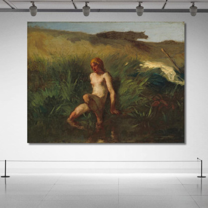 La Bagnante Jean-François Millet jfm67 quadro stampato su tela