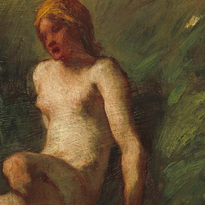 La Bagnante Jean-François Millet jfm67 quadro stampato su tela