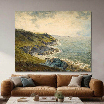 La Costa Di Gréville Jean-François Millet jfm68 quadro stampato su tela