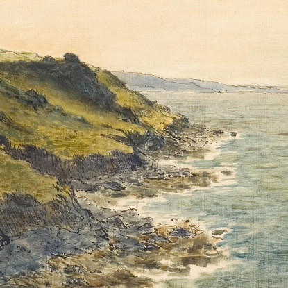 La Costa Di Gréville Jean-François Millet jfm68 quadro stampato su tela