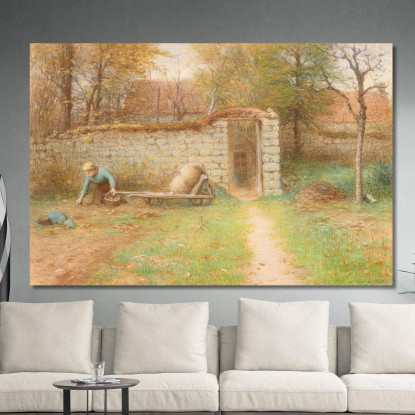 La Vecchia Casa A Barbizon Jean-François Millet jfm75 quadro stampato su tela