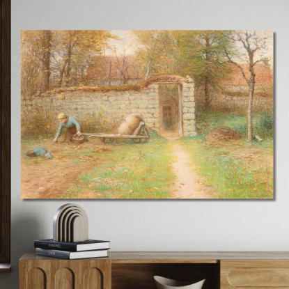 La Vecchia Casa A Barbizon Jean-François Millet jfm75 quadro stampato su tela