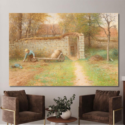 La Vecchia Casa A Barbizon Jean-François Millet jfm75 quadro stampato su tela