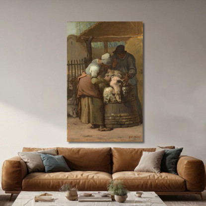I Tosatori Jean-François Millet jfm77 quadro stampato su tela