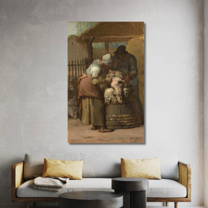 I Tosatori Jean-François Millet jfm77 quadro stampato su tela