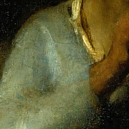 Il Silenzio Della Donna E Del Bambino Jean-François Millet jfm87 quadro stampato su tela