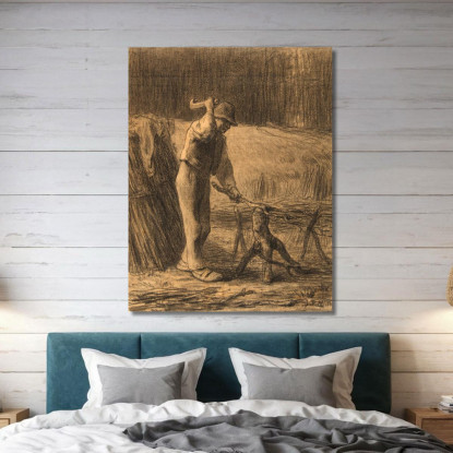 Fascioni Di Rifinitura Del Taglialegna Jean-François Millet jfm93 quadro stampato su tela