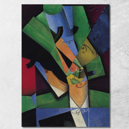 Il Fumatore Juan Gris jgr72 quadro stampato su tela