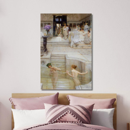 Una Consuetudine Preferita Lawrence Alma-Tadema lat3 quadro stampato su tela