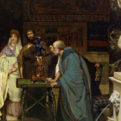 Un Amante Dell'Arte Lawrence Alma-Tadema lat10 quadro stampato su tela