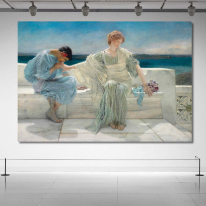Non Chiedermi Altro Lawrence Alma-Tadema lat14 quadro stampato su tela