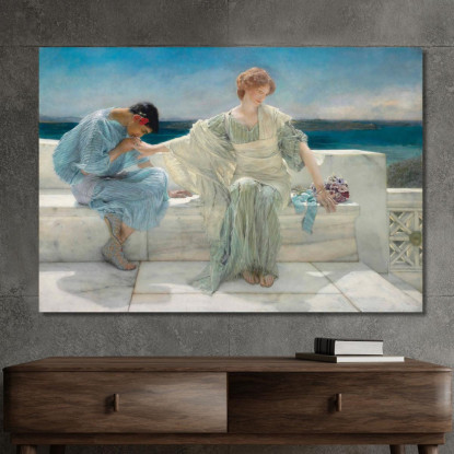 Non Chiedermi Altro Lawrence Alma-Tadema lat14 quadro stampato su tela