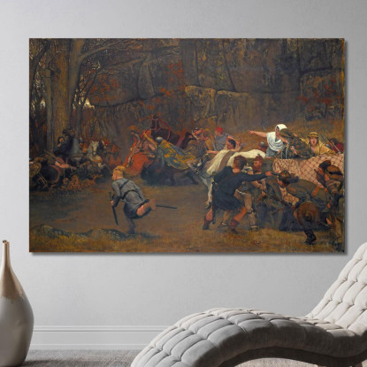 Gunthram Bose E Le Sue Figlie Lawrence Alma-Tadema lat22 quadro stampato su tela