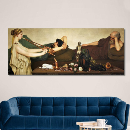 La Siesta O Scena Pompeiana Lawrence Alma-Tadema lat24 quadro stampato su tela