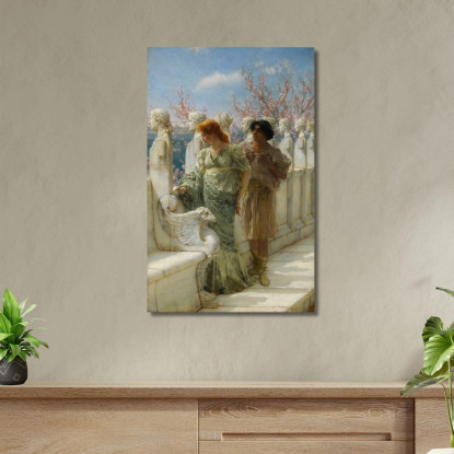 Generazioni Passate E Presenti Lawrence Alma-Tadema lat29 quadro stampato su tela