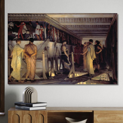 Fidia E Il Fregio Del Partenone Lawrence Alma-Tadema lat30 quadro stampato su tela