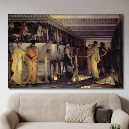 Fidia E Il Fregio Del Partenone Lawrence Alma-Tadema lat30 quadro stampato su tela