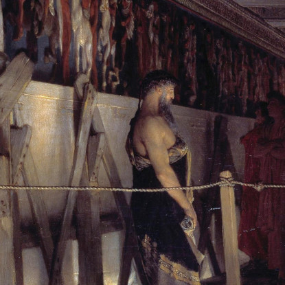 Fidia E Il Fregio Del Partenone Lawrence Alma-Tadema lat30 quadro stampato su tela