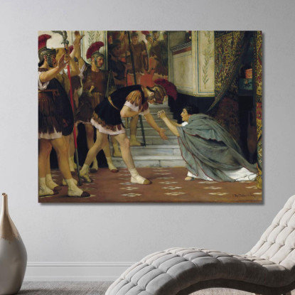 Proclamazione Di Claudio Imperatore Opus Xlviii Lawrence Alma-Tadema lat33 quadro stampato su tela