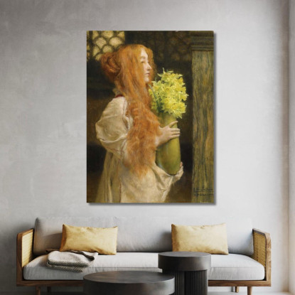 Fiori Di Primavera Lawrence Alma-Tadema lat35 quadro stampato su tela