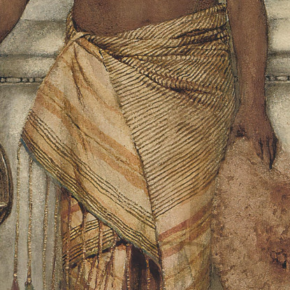 Il Balneatore Lawrence Alma-Tadema lat38 quadro stampato su tela