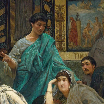 Il Collezionista Di Quadri Al Tempo Di Augusto Lawrence Alma-Tadema lat39 quadro stampato su tela