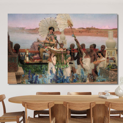 Il Ritrovamento Di Mosè Lawrence Alma-Tadema lat43 quadro stampato su tela