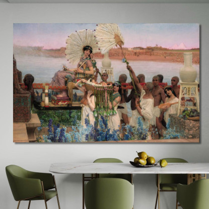 Il Ritrovamento Di Mosè Lawrence Alma-Tadema lat43 quadro stampato su tela