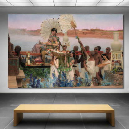 Il Ritrovamento Di Mosè Lawrence Alma-Tadema lat43 quadro stampato su tela