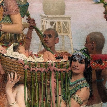 Il Ritrovamento Di Mosè Lawrence Alma-Tadema lat43 quadro stampato su tela