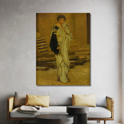 L'Architetto Romano Lawrence Alma-Tadema lat45 quadro stampato su tela