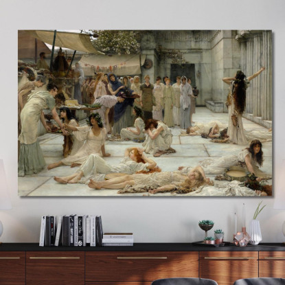 Le Donne Di Anfissa Lawrence Alma-Tadema lat46 quadro stampato su tela