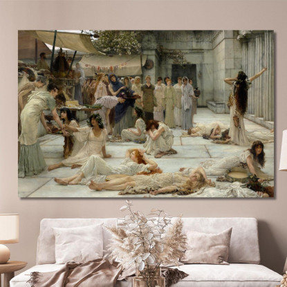 Le Donne Di Anfissa Lawrence Alma-Tadema lat46 quadro stampato su tela