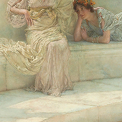 Sotto Il Tetto Del Tempo Blu Dello Ionio Lawrence Alma-Tadema lat47 quadro stampato su tela