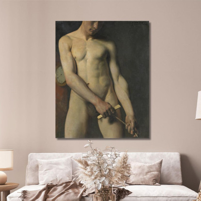 Studio Di Nudo Di Un Uomo Pascal Dagnan Bouveret pdb20 quadro stampato su tela