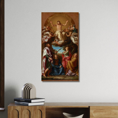 Cristo In Gloria Con I Santi Celso Giuliano Marcionilla E Basilissa Pompeo Batoni pbt8 quadro stampato su tela