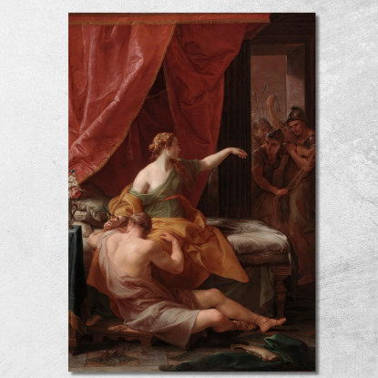 Sansone E Dalila Pompeo Batoni pbt42 quadro stampato su tela